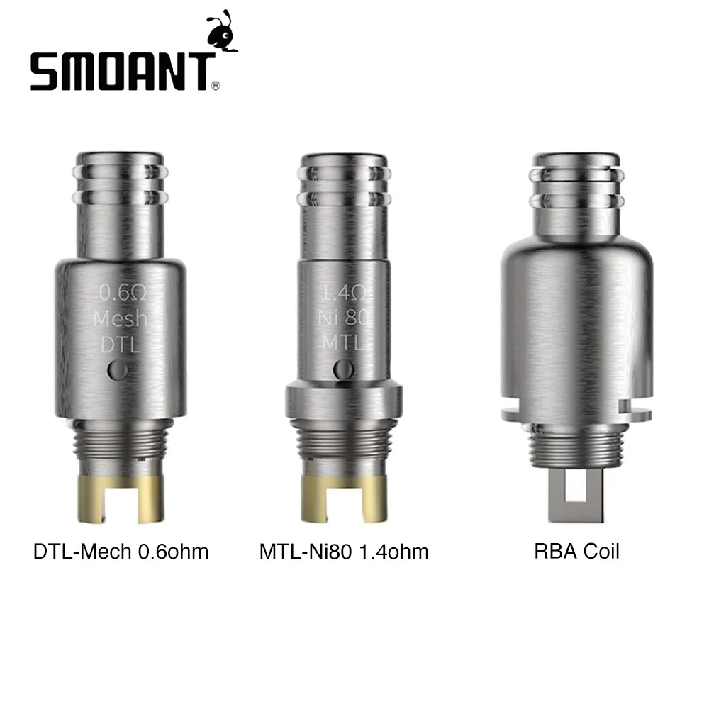 До 21 шт! Smoant Pasito сменная катушка MTL-Ni80 1.4ohm и dtl-сетка 0.6ohm и спираль RDA для Smoant Pasito Kit Vape испаритель