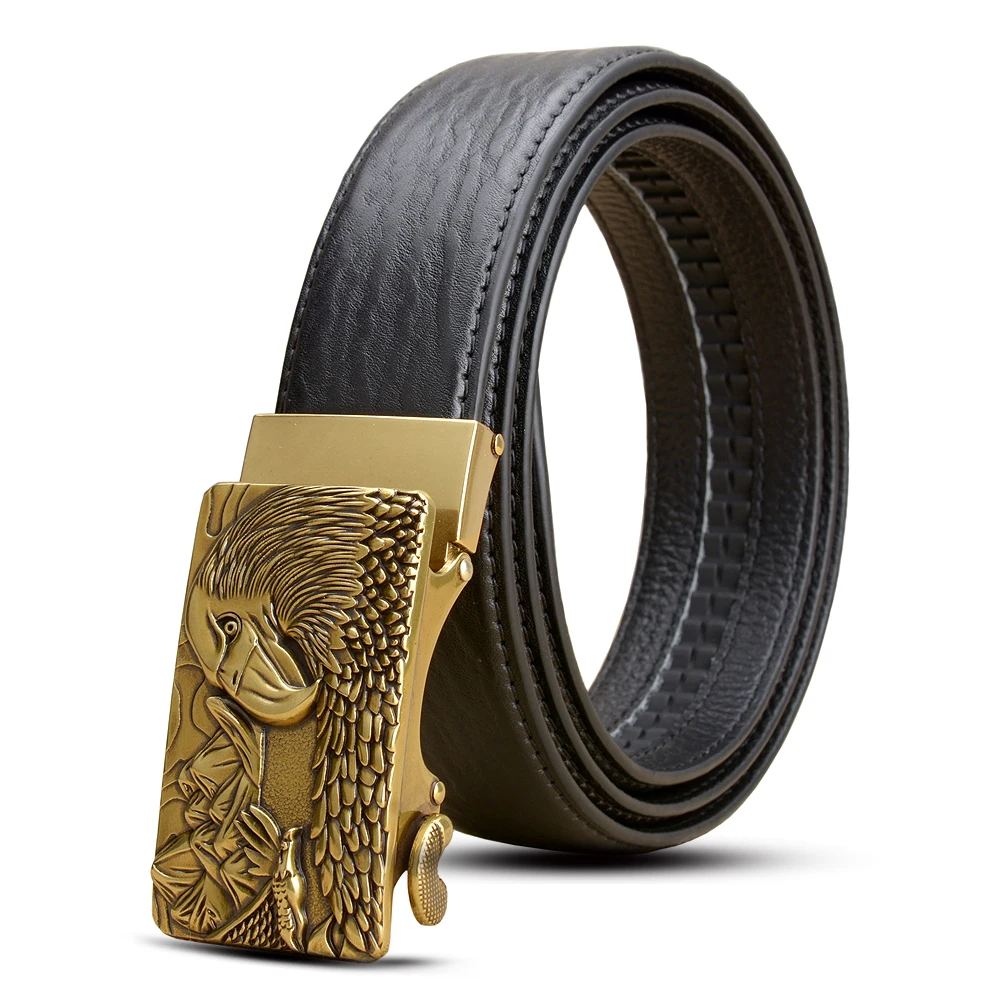 Рождественский подарок Новая Мужская поясная пряжка ремни коровья кожа