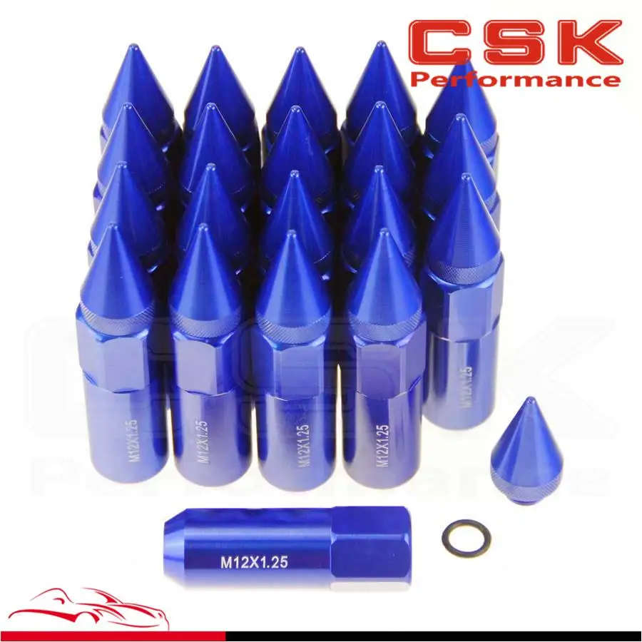 20 шт. Расширенный тюнер 60 мм гайки колеса/диски M12X1.25 алюминий