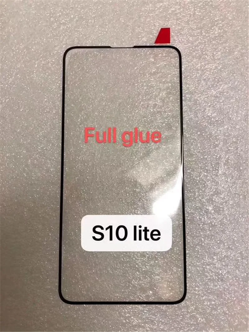 10 шт./Лот 3D изогнутое черное полное клеевое закаленное стекло для SAMSUNG S10 lite Полное