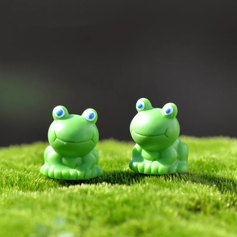 10 шт. мини животные лягушка миниатюрный Сказочный Сад Miniaturas микро пейзаж из мха diy украшения для террариума фигурка для домашнего декора