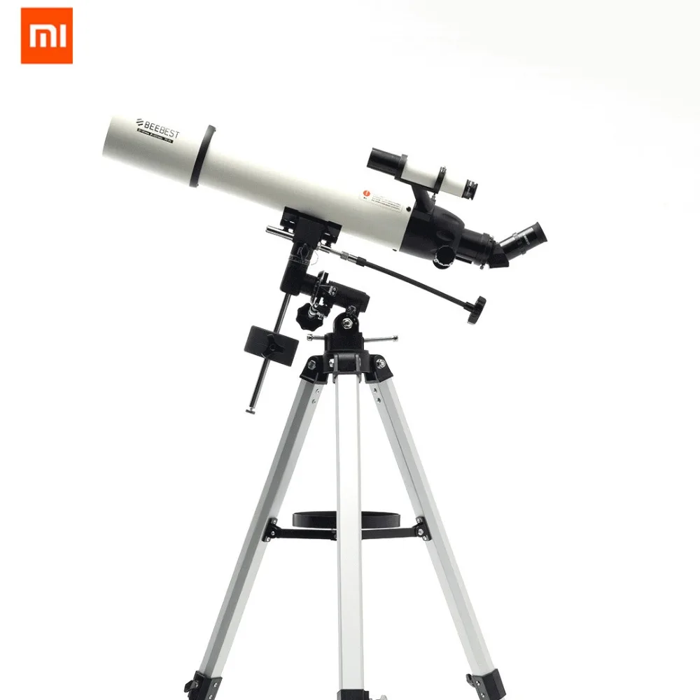 White Xiaomi BEEBEST XA90 профессиональный открытый астрономический телескоп основное зеркало калибра алюминий 90 мм с высоким увеличением HD - Цвет: White