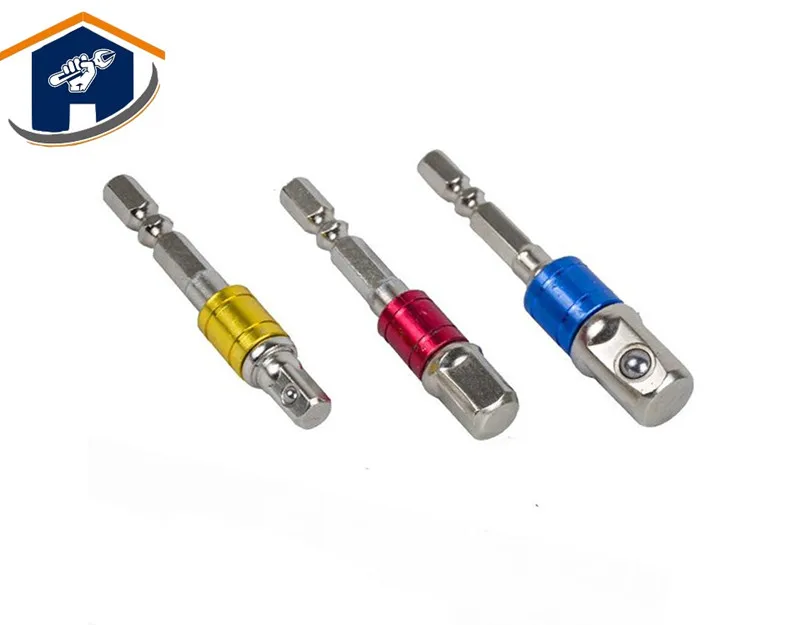 HS инструменты 3 шт. набор адаптеров с шестигранным хвостовиком 1/4 &quot3/8&quot 1/2
