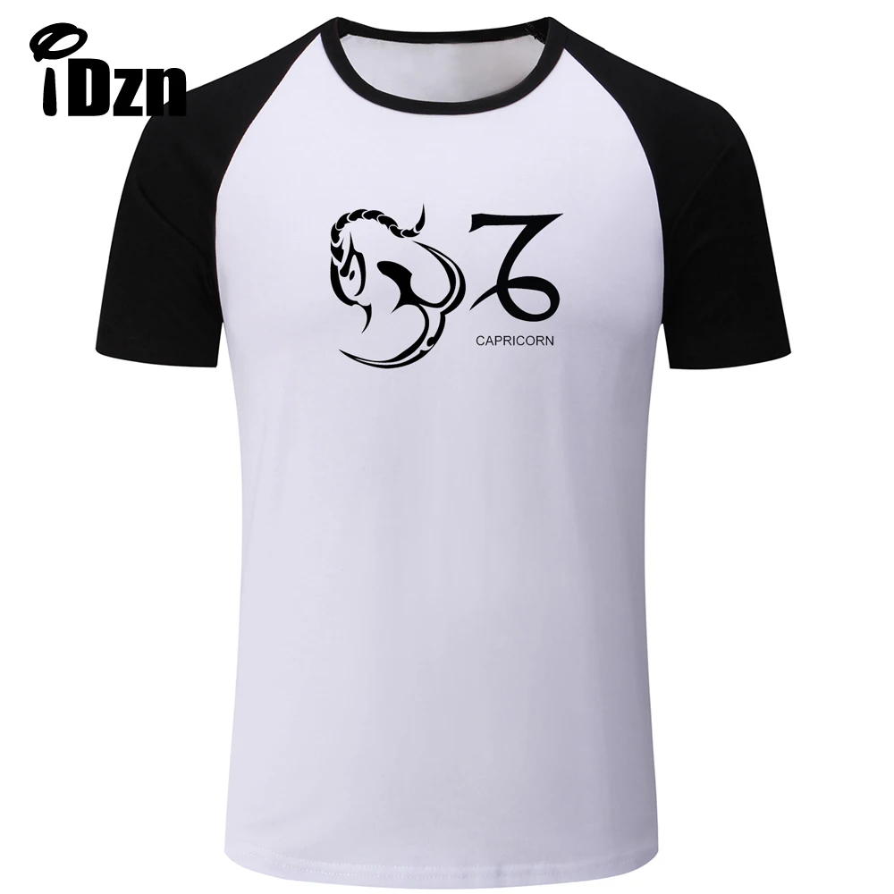Летняя мужская футболка унисекс 12 созвездий символ Козерога 22 декабря по 19