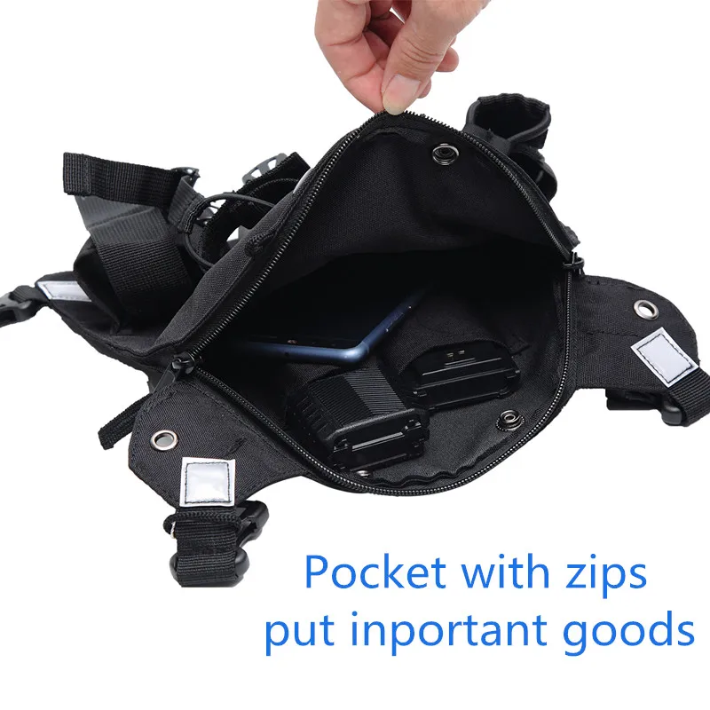 Abbree нагрудный ремень чехол для ношения кобуры чехол для Baofeng UV-5R UV-82 UV-9R UV-XR TYT TH-UV8000D MD-380 иди и болтай Walkie Talkie