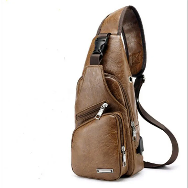 Портативные мужские дорожные упаковочные сумки с usb зарядкой нагрудная сумка