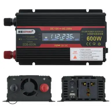 Модифицированная синусоида преобразователь KROAK 3000W Мощность инвертор ЖК-дисплей Дисплей DC 12 V/24 V к переменному току 110 V/220 V для грузовых автомобилей