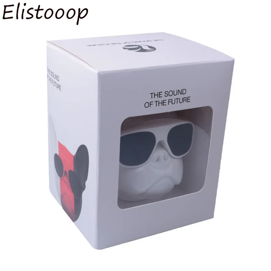White with Box Беспроводной Bluetooth динамик большой бульдог динамик стерео сабвуфер многоцелевой компьютер PC динамик TF MP3 плеер - Цвет: White with Box
