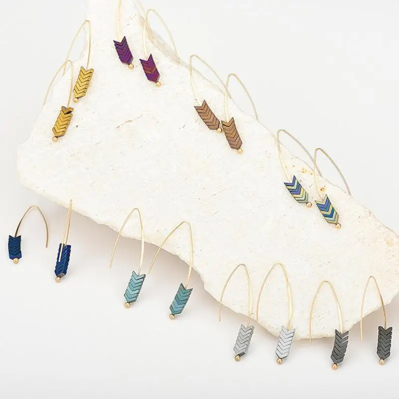 Простые очаровательные модные богемные женские Геометрические Винтажные серьги