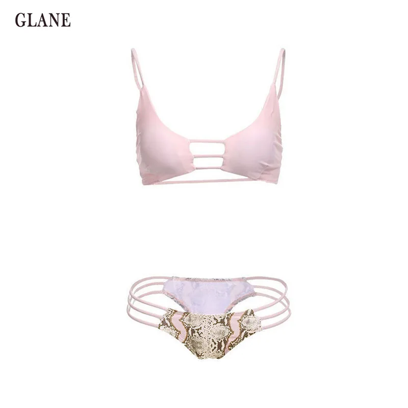 Новинка 2020 сексуальный бикини с лямкой на шее женский купальник пуш ап Ретро