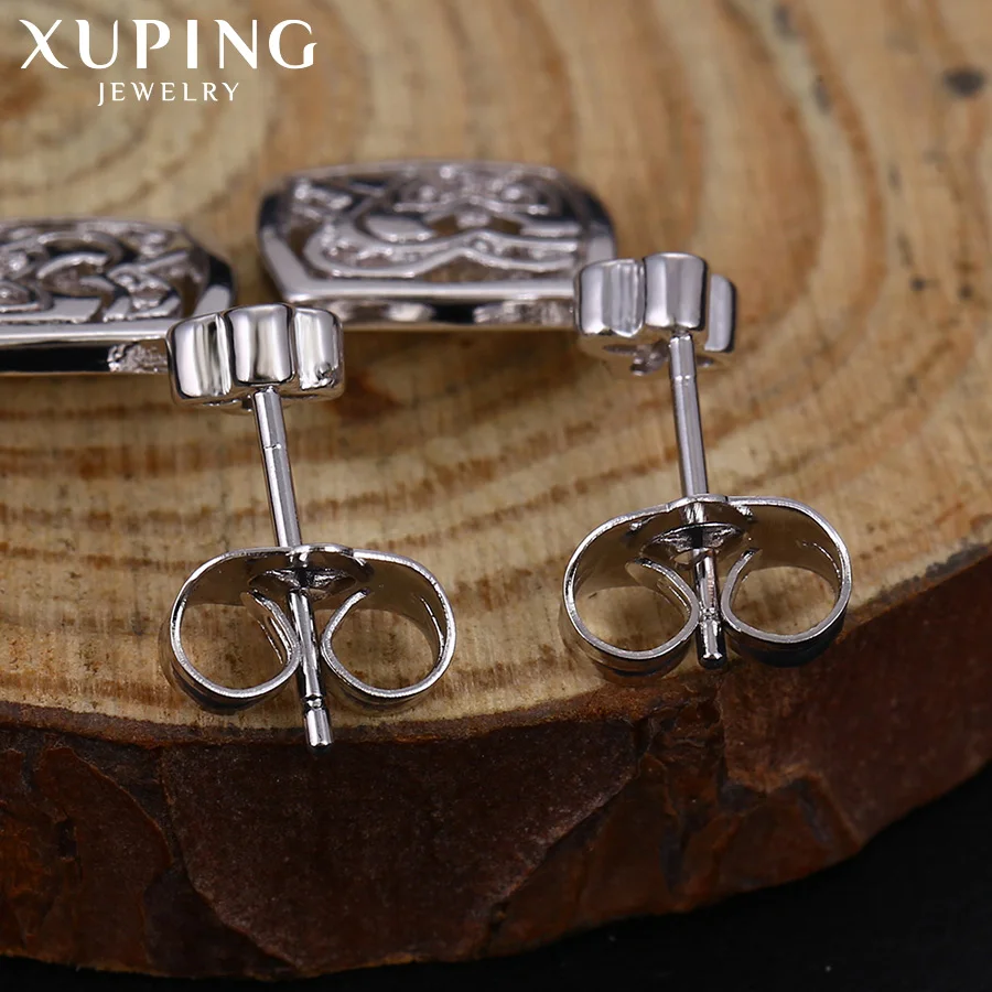 Xuping модные узорные полые серьги в форме цветка ювелирные изделия для женщин