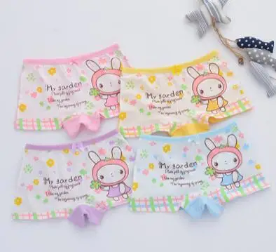 Хлопковое нижнее белье для маленьких девочек трусы боксеры детей милые мягкие