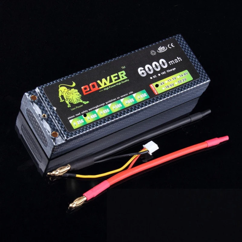 

1 adet Orijinal Aslan Guc Lipo Pil 6 S 22.2 V 10400 MAH 25C Lipo pil RC Helikopter 6 Kanal Trex Akku RC Tekne Icin freeship