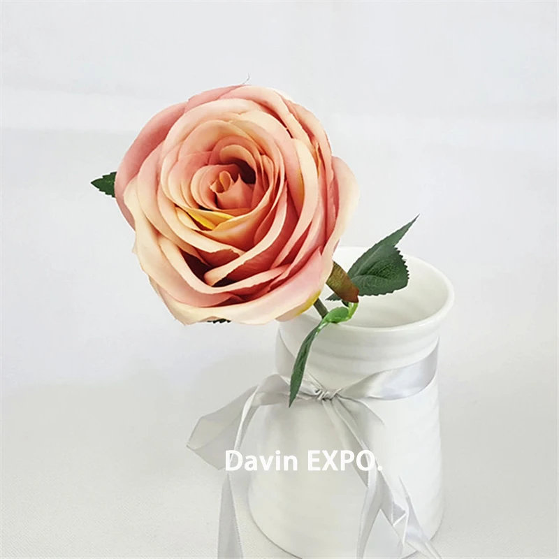 

5pcs Artificial Fashion Flowers For Decoration rose Silk Decorative Flowers European Style Artificial Flower Wedding Decoration