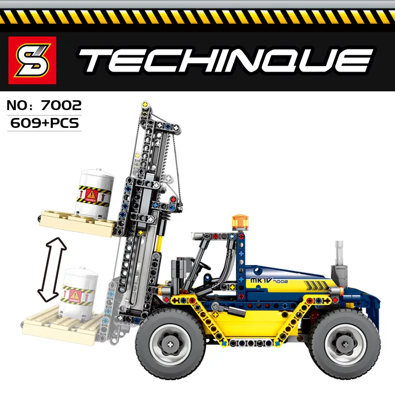 Technic Heavy Duty вилочный погрузчик Совместимость legoINGlys создатель Модель грузового