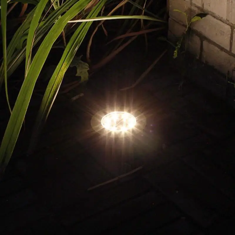 8LED подземный солнечный светильник, водонепроницаемый уличный садовый тропинка, лампа для улицы, садовая дорожка, садовый светильник