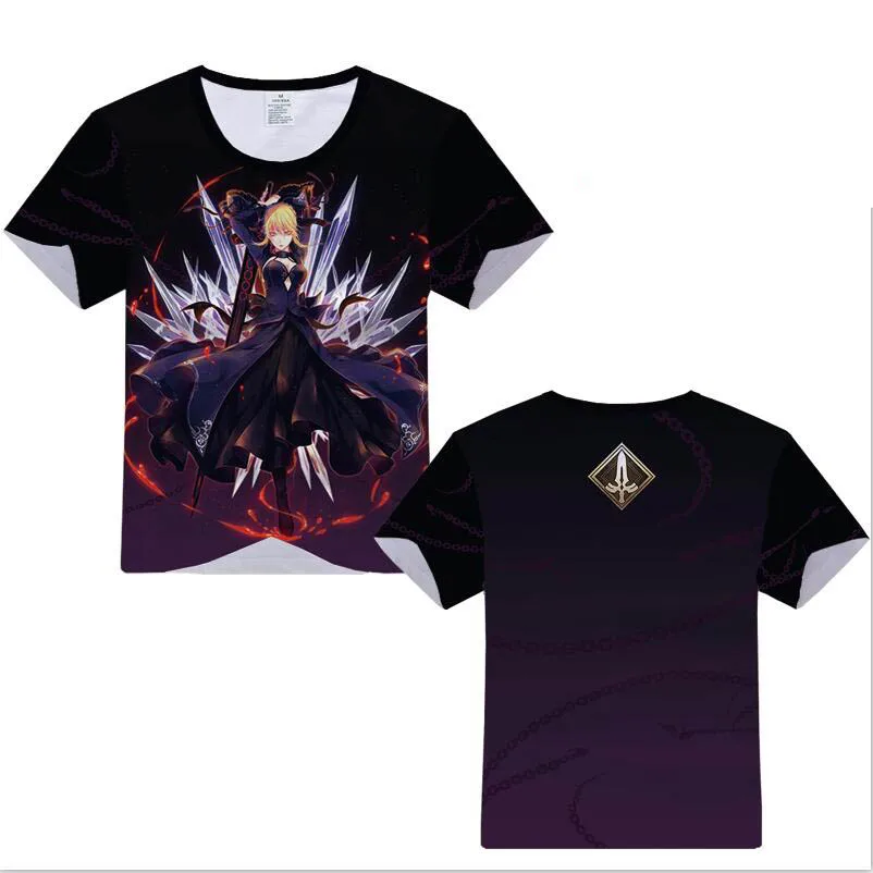 Футболка FGO Fate/Grand Order с аниме принтом мужские Топы И Футболки|Мужские футболки| |