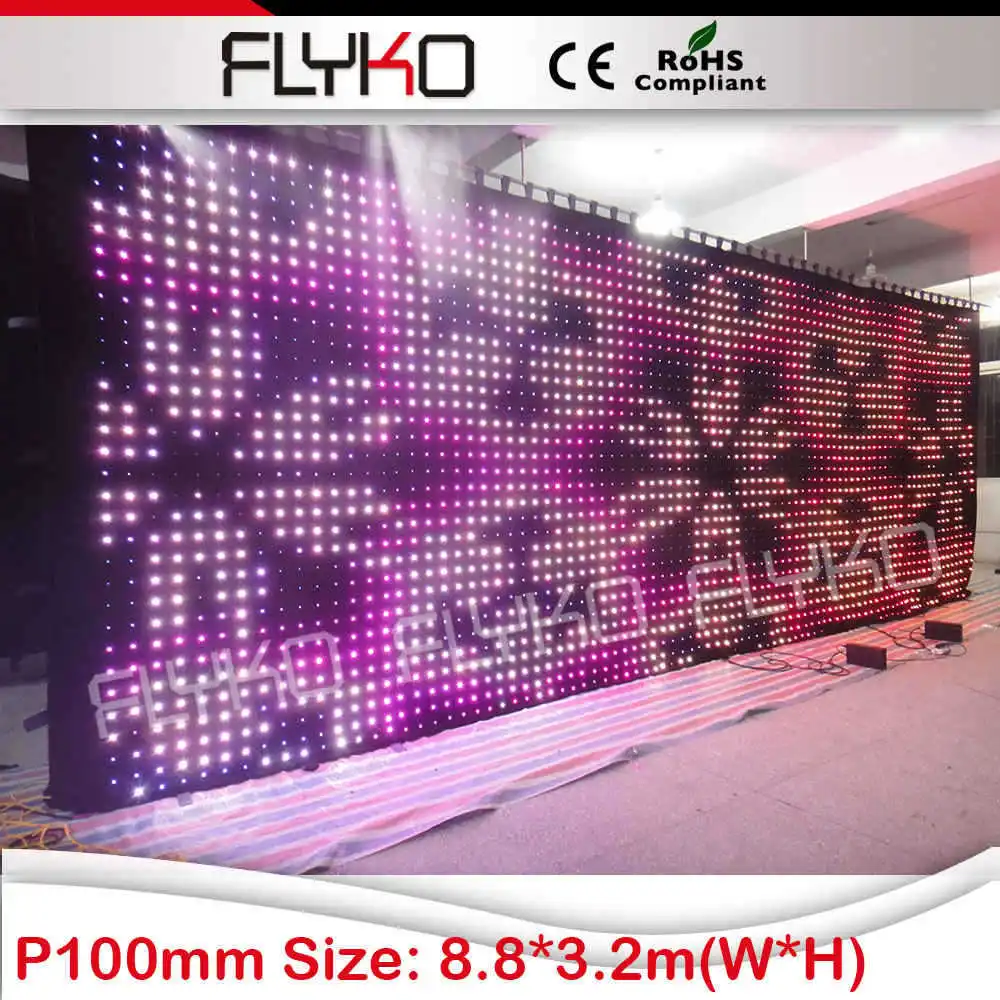 Alibaba express IC чипы компьютерное управление rgb xxx видео светодиодный экран|led curtain