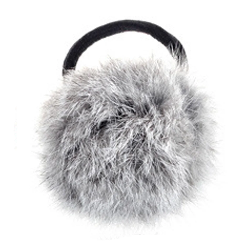 Головной убор из искусственного кроличьего меха для девочек эластичные резинки