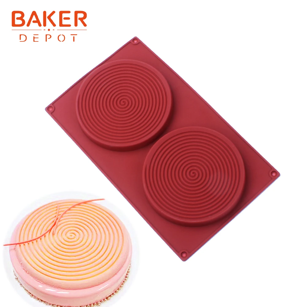 CDY-203 BAKER DEPOT, силиконовая форма для выпечки торта, торта, выпечки, Круглый Желе, пудинг, форма для мыла, форма для льда, инструмент для украшения торта, диск, форма для хлеба, печенья - Цвет: CDY-203