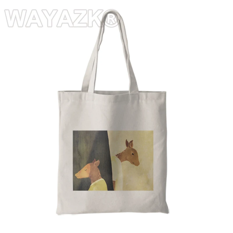 

1 piece/lot natural cotton shopping bags with handles