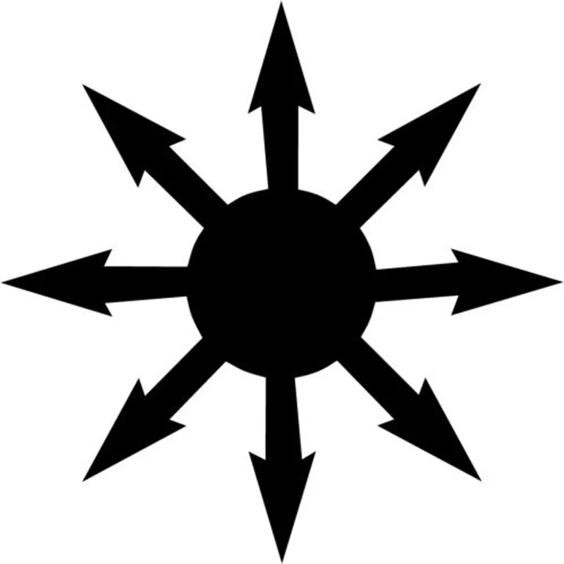 Виниловая наклейка на автомобиль с рисунком Хаоса каоса 6 4 см *