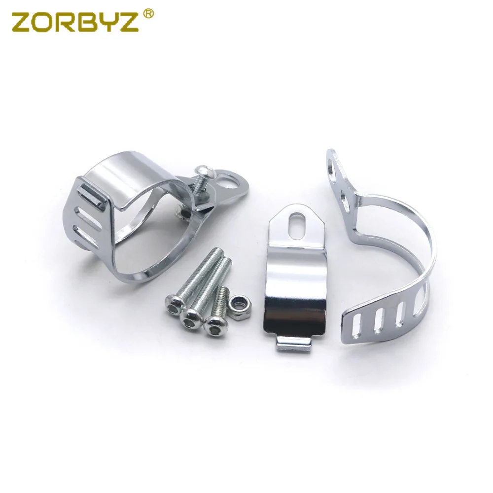 ZORBYZ Универсальный мотоциклетный 41 51 мм хромисветильник алюминиевый кронштейн