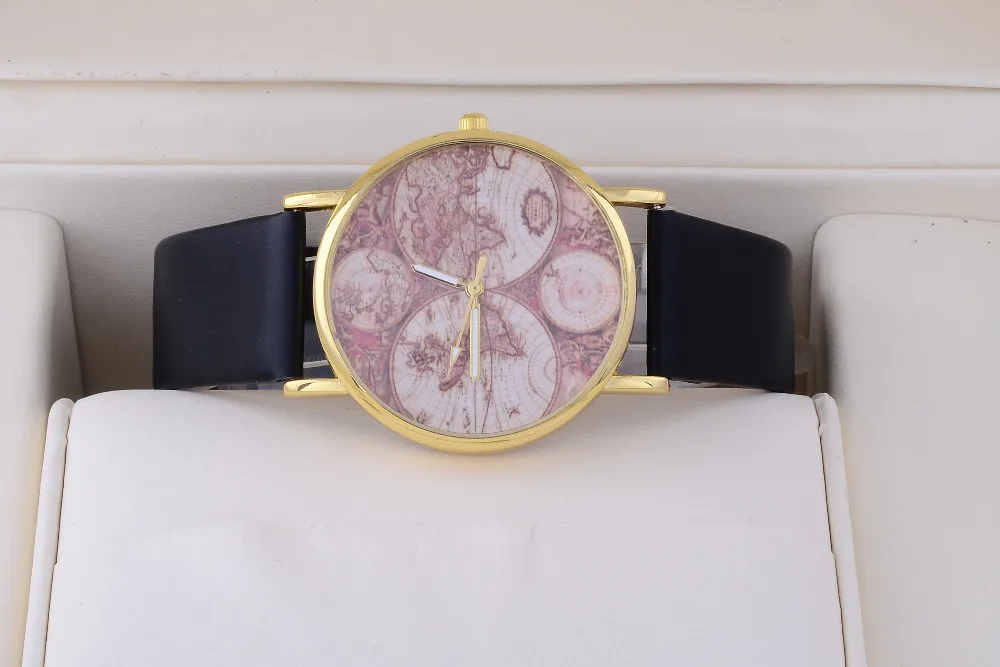 Женские наручные часы с круглым циферблатом золотистые модные повседневные