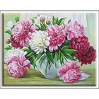 Набор для вышивания Dmc, набор для рукоделия, вышивка крестиком, цветок, растение, украшение для дома, наборы, белая канва, 40x50 см, хлопковая нить