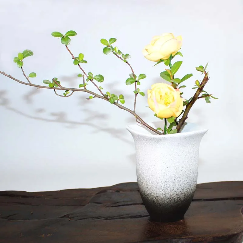 Японский стиль чайная церемония Ikebana грубая керамическая ваза офисная гостиная