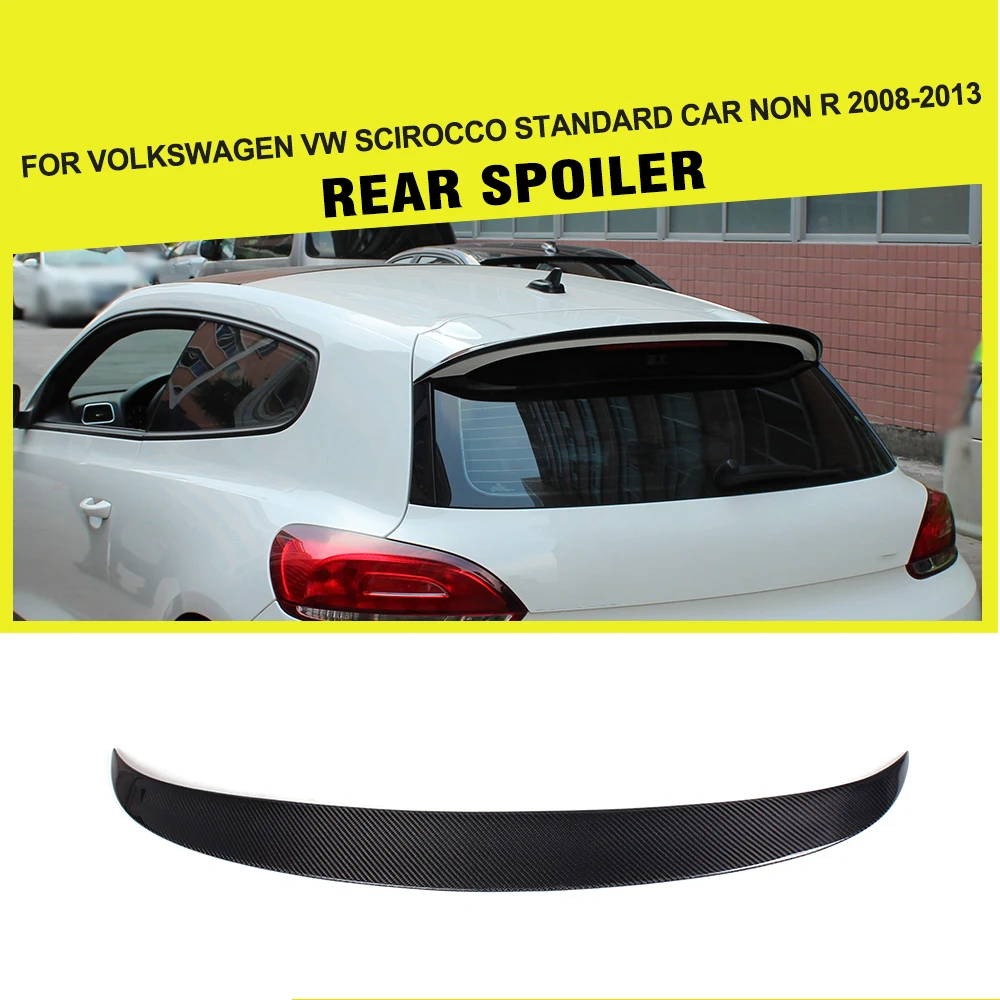 

Car-Styling Carbon Fiber / FRP Car Racing Rear Roof Boot Lip Spoiler Wing for Volkswagen VW Scirocco 2008 - 2013