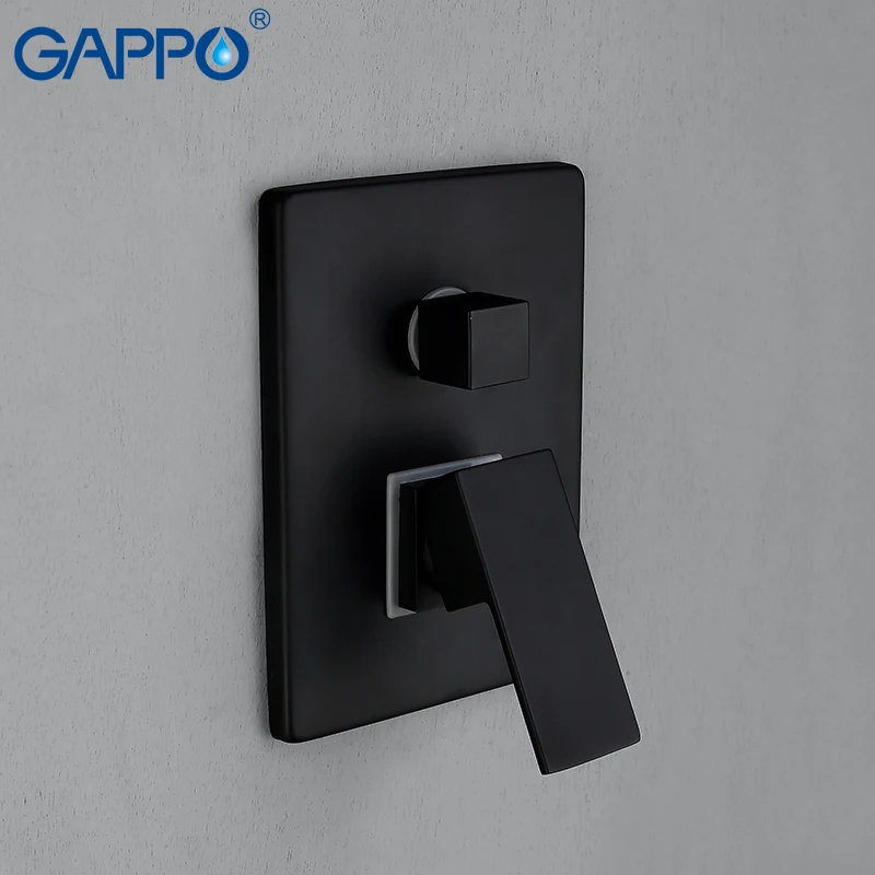 Смесители для душа GAPPO настенный черный кран Водопад ванной комнаты набор |