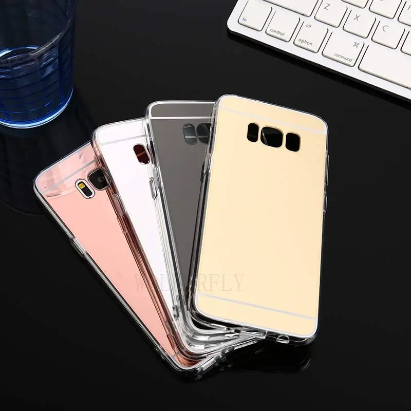 Зеркало ТПУ чехол для телефона для samsung galaxy A50 A30 A6 A8 J4 J6 J8 A9 на A7 Note9 A5 A7 S8 S9 плюс роскошный мягкий чехол для задней крышки