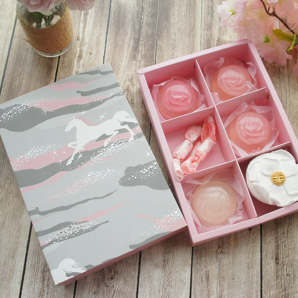 5 шт. Серебряная бегущая лошадь на облаках бумажная коробка как Макарон