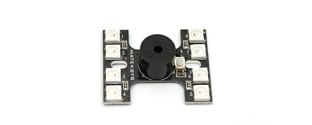 Светодиодный задний фонарь Matek WS2812B с двойным зуммером для мультикоптеров FPV QAV-X