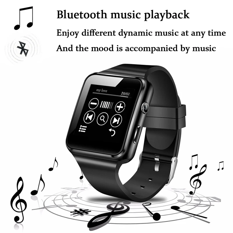 LIGE 2019 Новый Смарт Спорт наручные часы с Bluetooth Поддержка SIM карты вызова