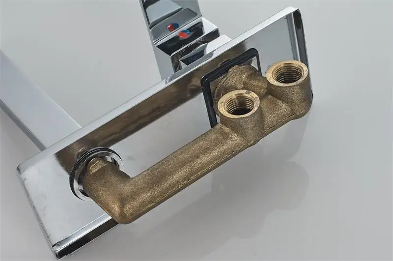 High Quality Square Modern Style Bathroom Wall Mounted Concealed Faucet Cold and Hot Water Mixer Tap MK1903A | Обустройство дома