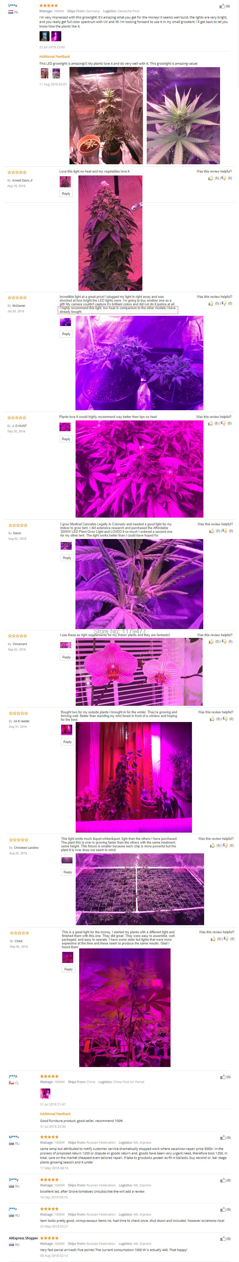 LED Grow Light 1000W 2000W 3000W Full Spectrum Grow Lamps For Medical Flower Plants Vegetative Indoor Greenhouse Grow Tent Box