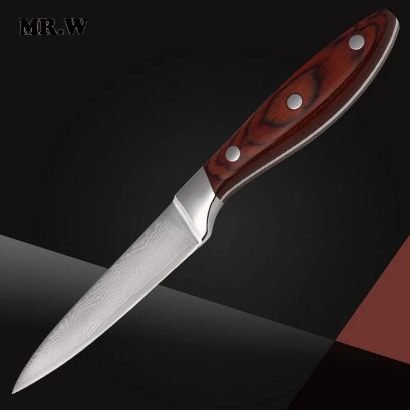 2016 новое поступление марка Высокое качество дамаск нож 3.5 дюймов обстрагывая с