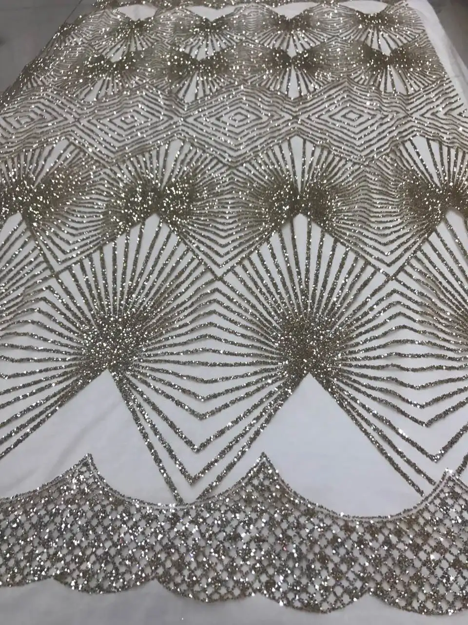 Модные блестящие искусственные ткани сахарные кружева цветочный узор сетка из