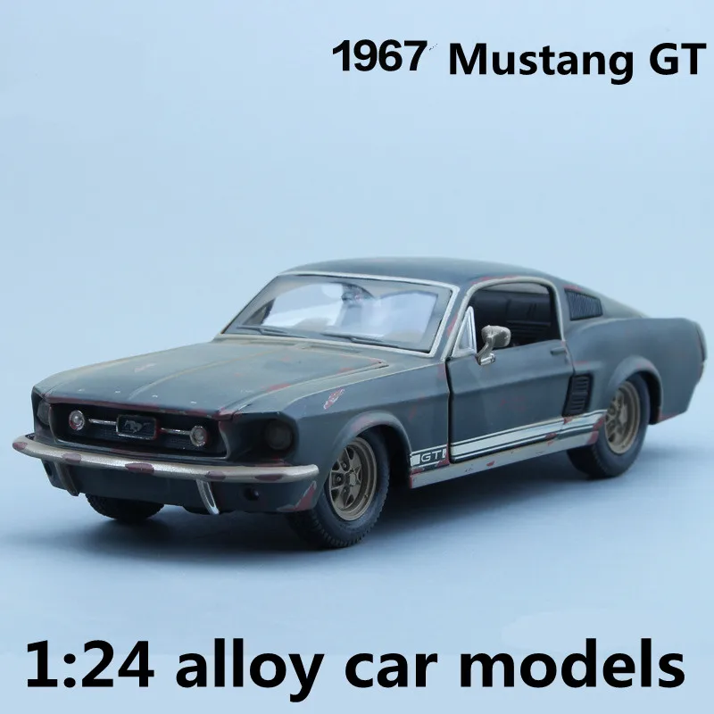 Модели автомобилей из 1:24 сплава Мустанг игрушечный автомобиль с высокой