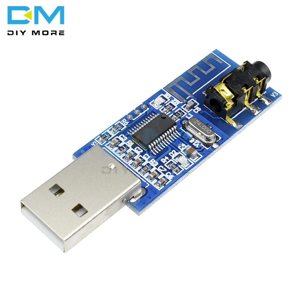 USB Bluetooth 4 0 аудио приемник беспроводной модуль голосовой плеер со светодиодной