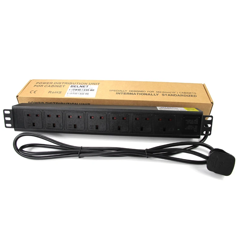 Экспорт Rack PDU специальный разъем все бронзовые 13A 7 единиц 19 дюймов 1.5U алюминиевый