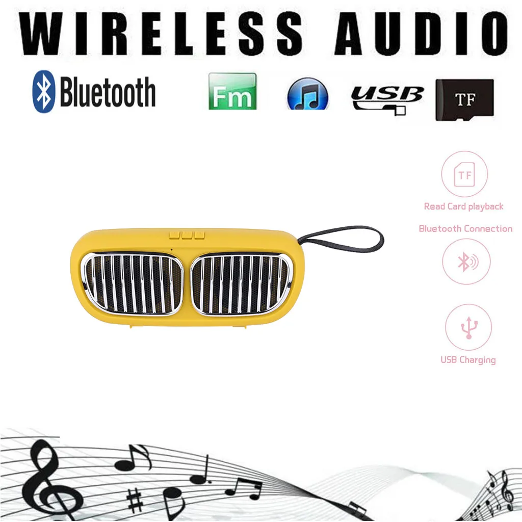 Портативный беспроводной мини динамик USB Радио bluetooth-динамик FM для душа ванной автомобиля стерео аудио музыкальный плеер