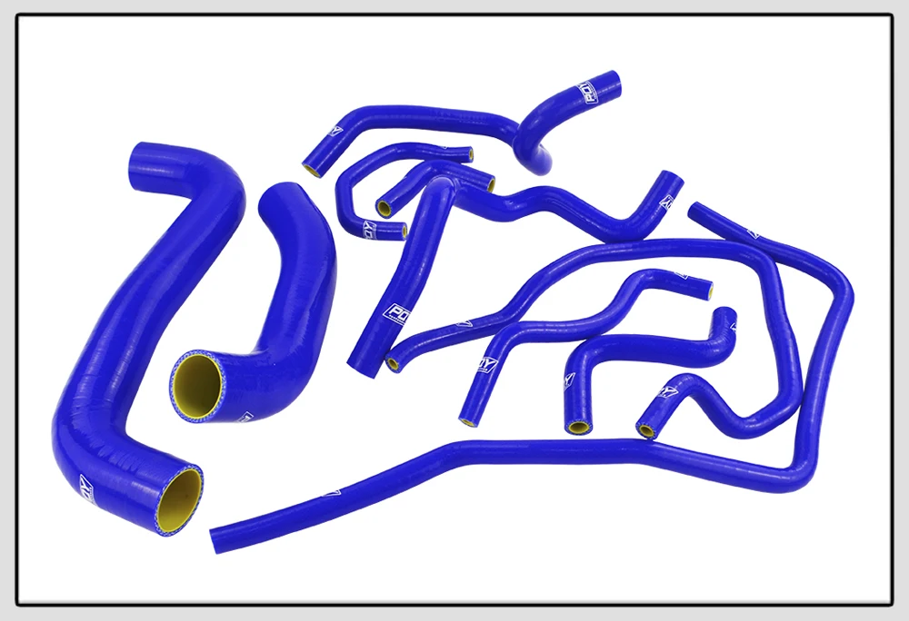 Wlr-синий 10 шт. силиконовый радиатор охлаждения Шланг для 2001-2006 Subaru Impreza WRX 2,0 T EJ205 EJ20 GDB GD с логотип pqy