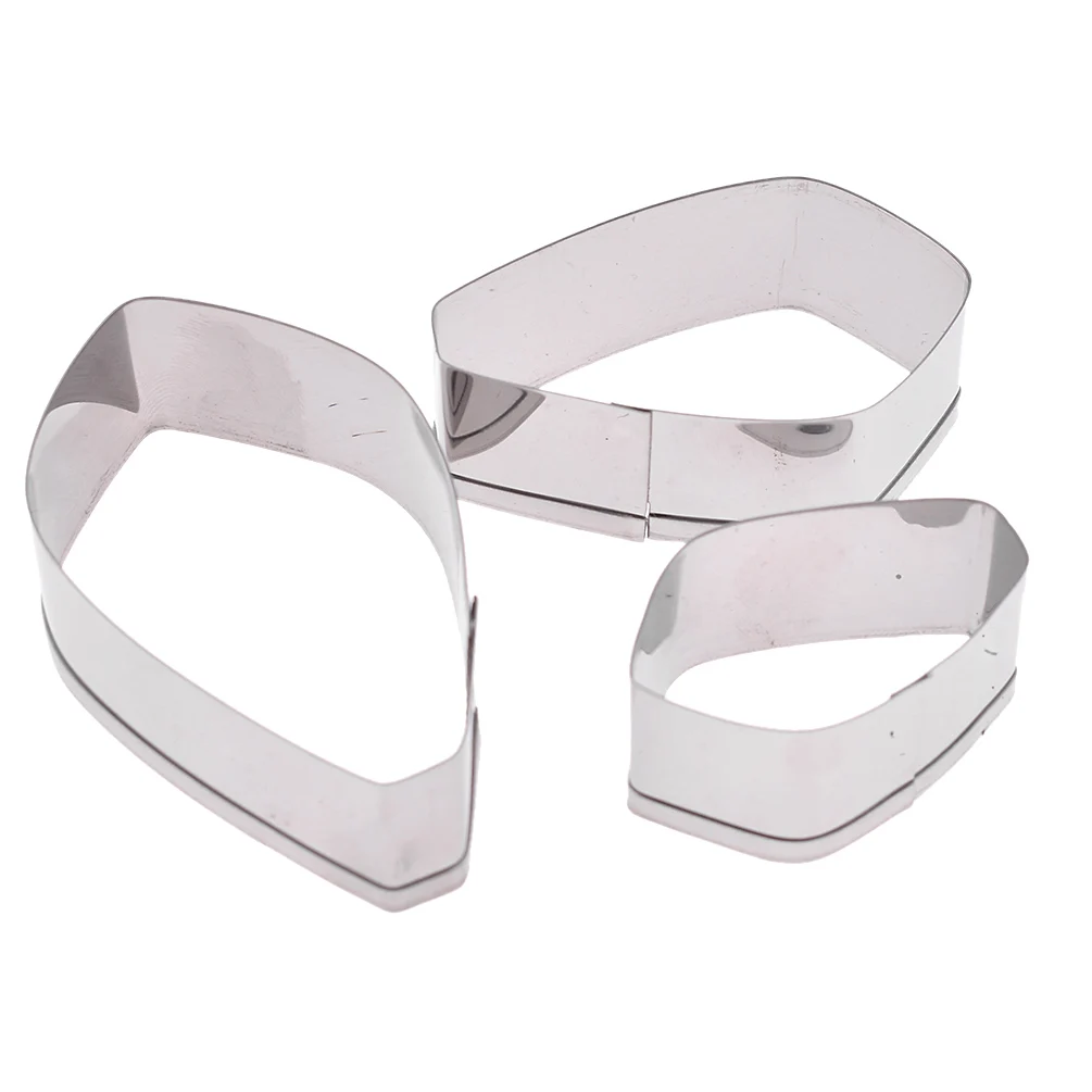 3 шт./лот форма для глины из нержавеющей стали в виде лепестков цветов гардении