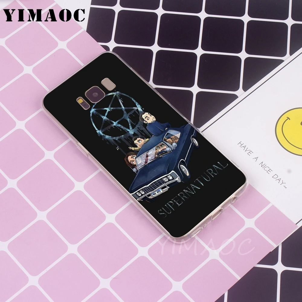 YIMAOC Supernatural SPN Soft TPU Case for Galaxy j3 j5 j6 j7 A5 2016 2017 A6 A9 2018 Note 8 9 S7 edge S8 S9 S10 Plus S10e Cover |