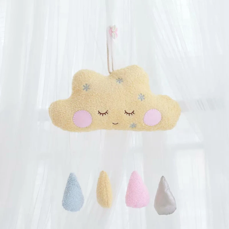 1 INS Kawaii подвязки красочные облака, месяц плюшевая подушка девочка детская комната украшение кроватки игрушки прекрасный подарок для детей - Цвет: 1