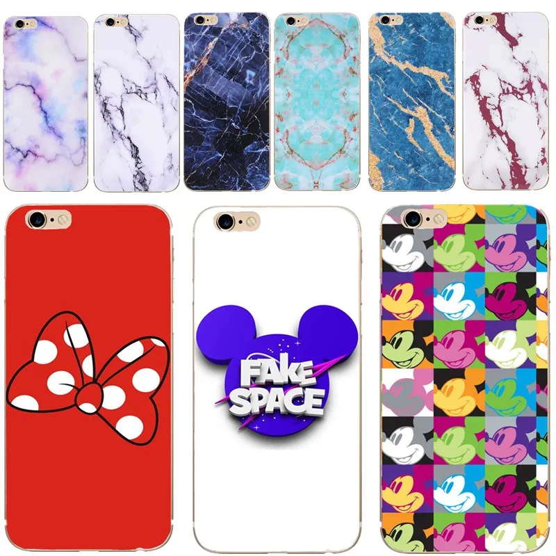 Роскошные Мрамор чехол для iphone Fundas 6 s аксессуары Микки и Минни Маус Coque 7 8 Plus X SE 5 5S |