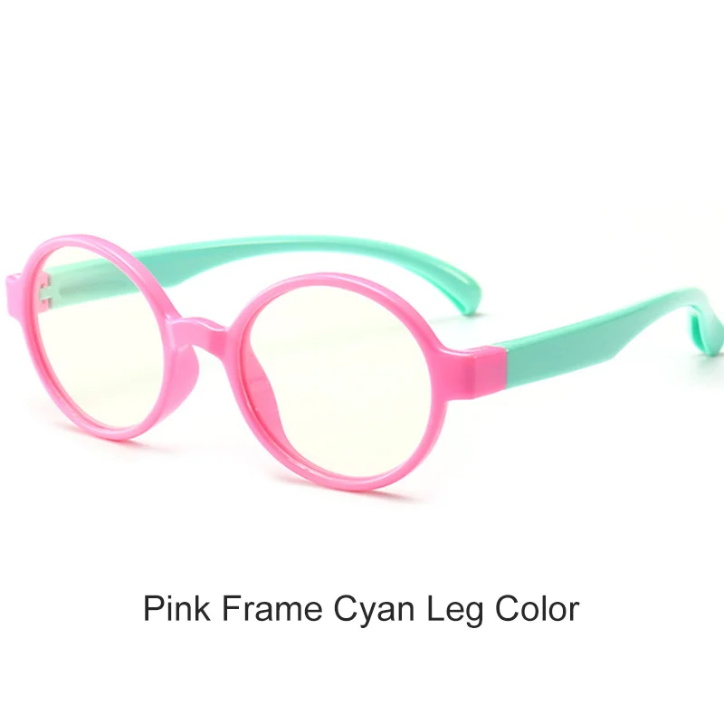 Pink Cyan VEGA очки овальные детские игровые компьютерные очки голубые легкие очки для девочек и мальчиков для защиты глаз детские очки VG248 - Цвет оправы: Pink Cyan